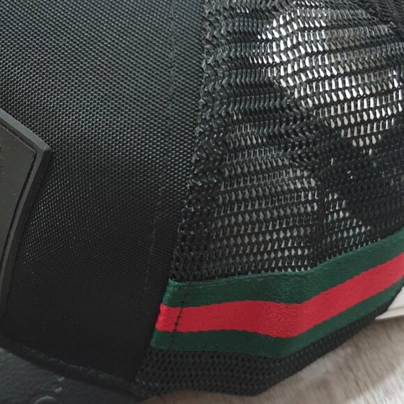 Baseball Mesh Cap Hat Black Red Lips Strap Back Fashion Women Accessory Gift - Picture 4 of 6